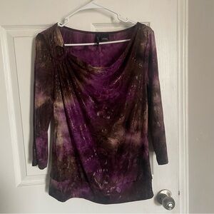 Cowl Neck long sleeve Y2K top